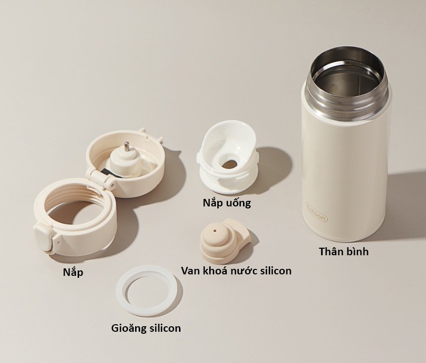 BÌNH GIỮ NHIỆT HIỂN THỊ NHIỆT ĐỘ EDISON dung tích 0.5 lít