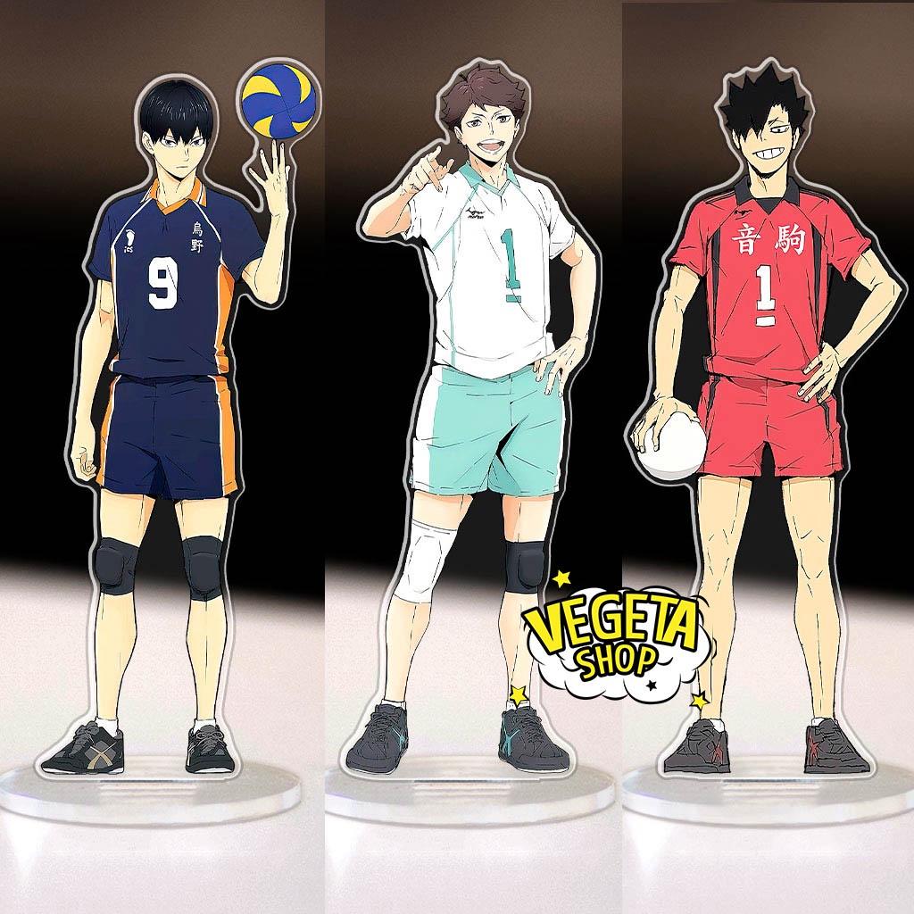 Mô Hình Tượng Standee Acrylic Mica 2 mặt - Haikyuu Haikyu Vua bóng chuyền Sugawara Koshi Yu Nishinoya Kei Tsukishima
