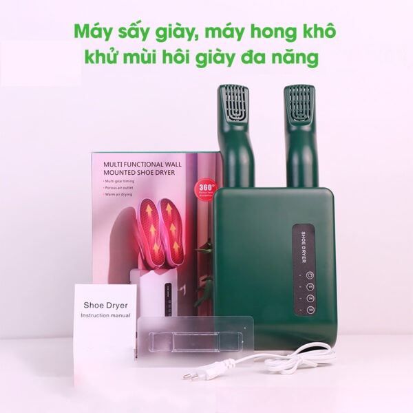 Máy Sấy Giày Treo Tường SHOE DRYER XY-HX01, Sấy Khô, Hút Ẩm, Diệt Khuẩn Tia UV, Có Hẹn Giờ, Thông Minh, Đa Năng Giao Màu Ngẫu Nhiên