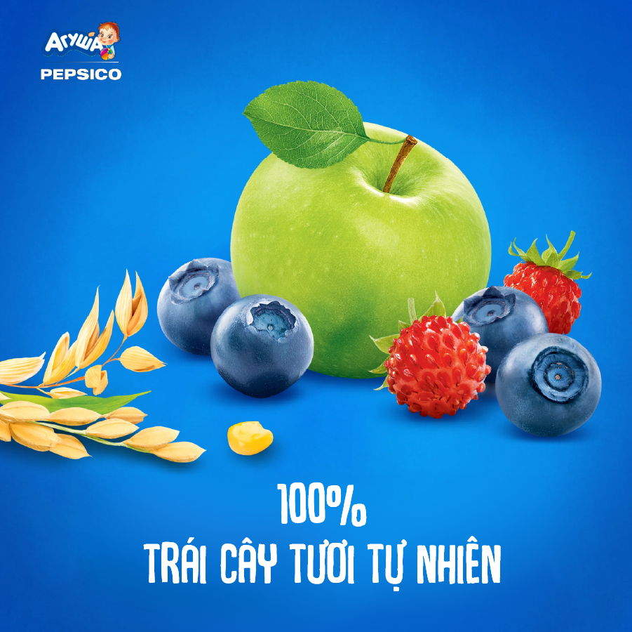 Combo 6 Gói Trái cây nghiền vị táo, việt quất, dâu rừng và ngũ cốc Agusha 90g/gói dành cho bé từ 6 tháng trở lên