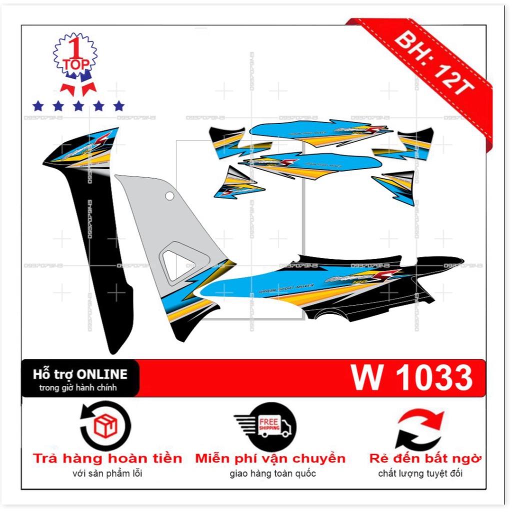 Tem rời wave S 100 2016 xanh đen