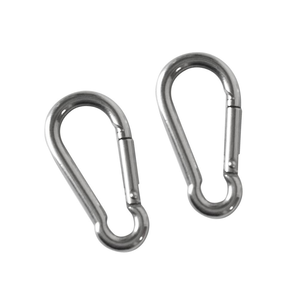 Set 2 Khóa Móc Nhanh Carabiner Bằng Thép Không Gỉ 304