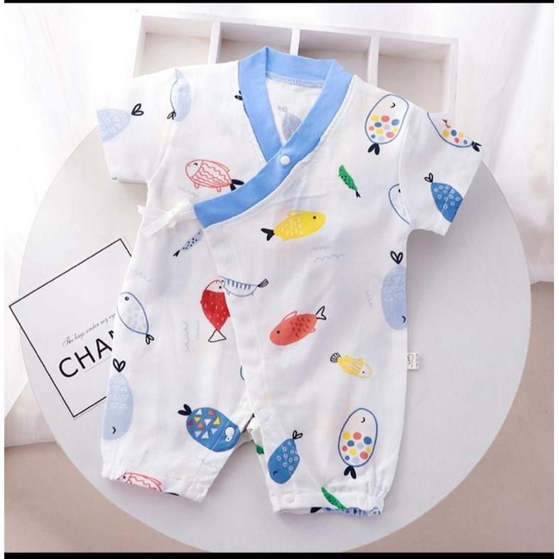 Quần áo trẻ em quần áo sơ sinh bé trai bé gái vải cotton mềm mại bodysuit cho bé mặc thoải mái in hình cực xinh