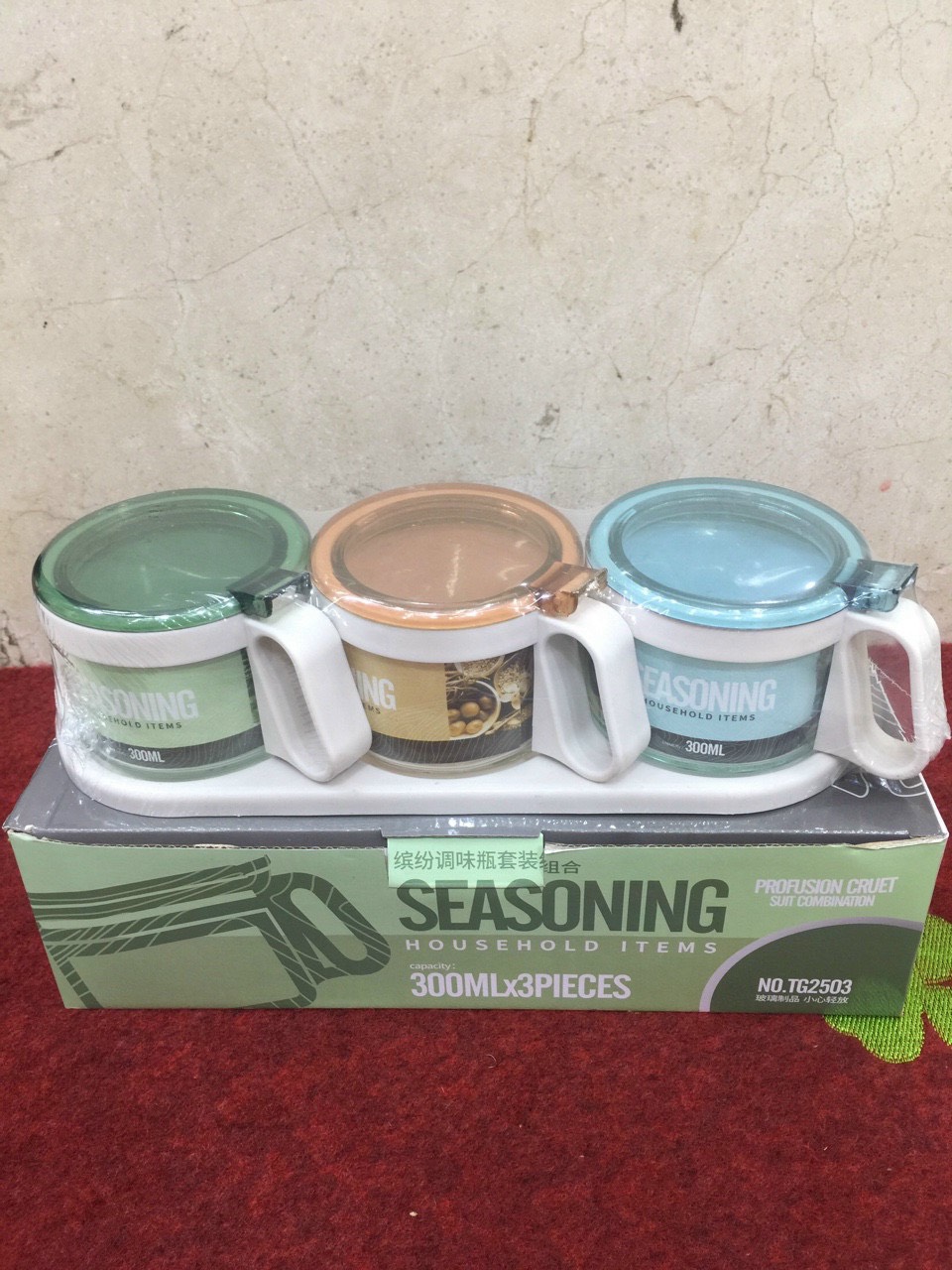 BỘ ĐỰNG GIA VỊ THỦY TINH CAO CẤP CÓ NẮP ĐẬY AN TOÀN CHỐNG CHẢY NƯỚC - TH010 ( GIAO NGẪU NHIÊN )
