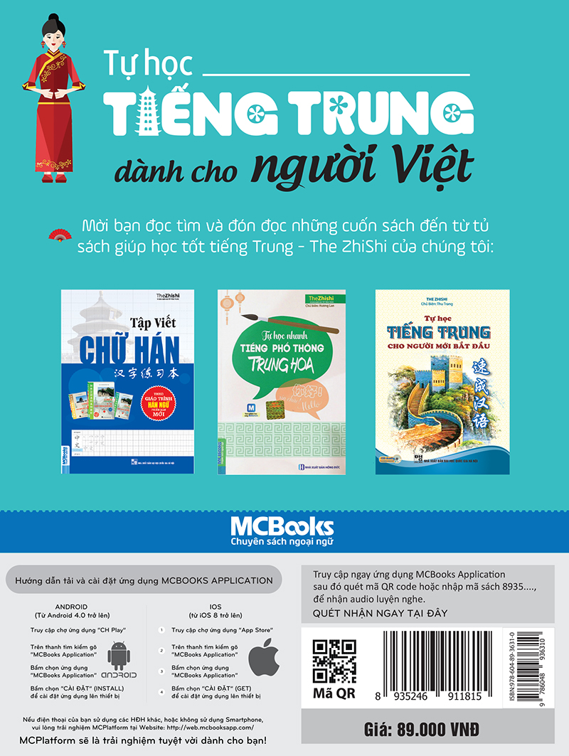 Tự Học Tiếng Trung Dành Cho Người Việt ( Tặng kèm bookmark )