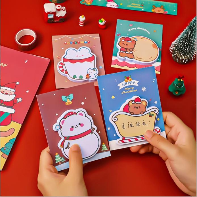 Note ghi chú Noel 8x8cm 50 tờ giá sỉ