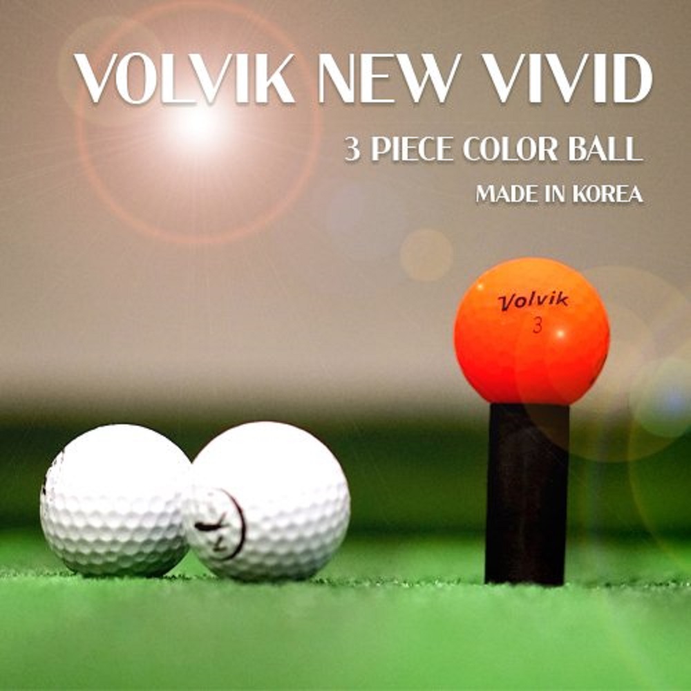 Bóng golf Volvik New Vivid nhiều màu (Hộp 3 quả)- Multicolor Golf Ball Volvik New Vivid