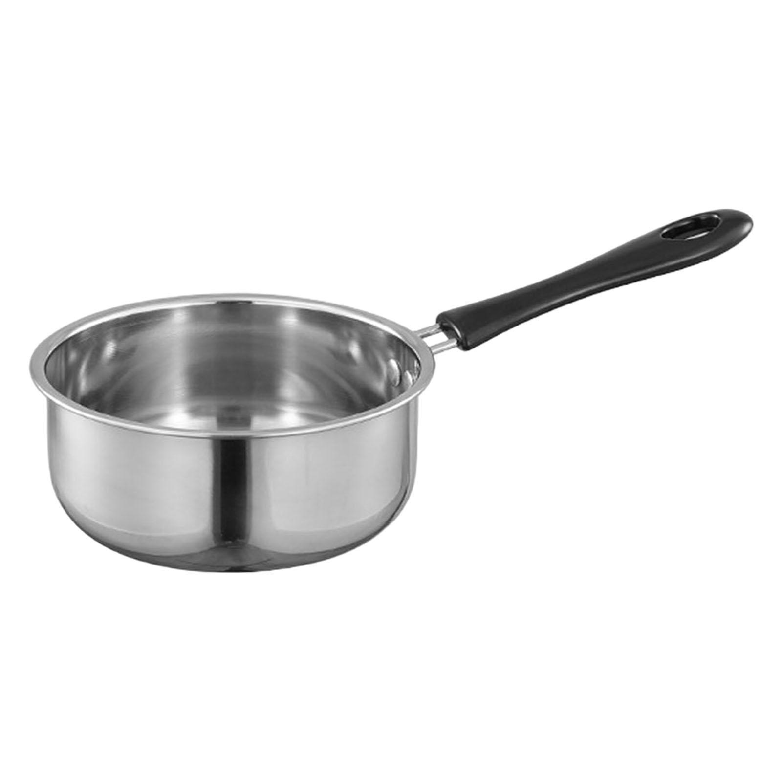 Small Saucepan Mini Soup Pot Cookware with Long Handle for RV Kitchen