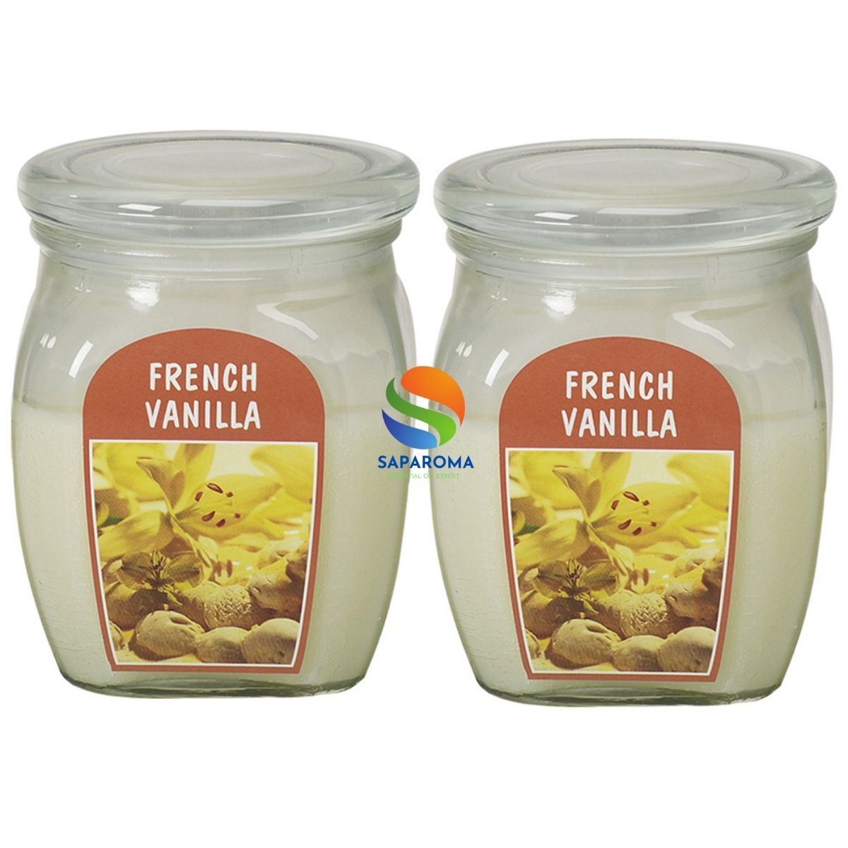 Combo 2 hũ nến thơm tinh dầu Bolsius French Vanilla 305g - hương hoa vani, nến trang trí, thơm phòng, thư giãn, Hỗ trợ khử mùi