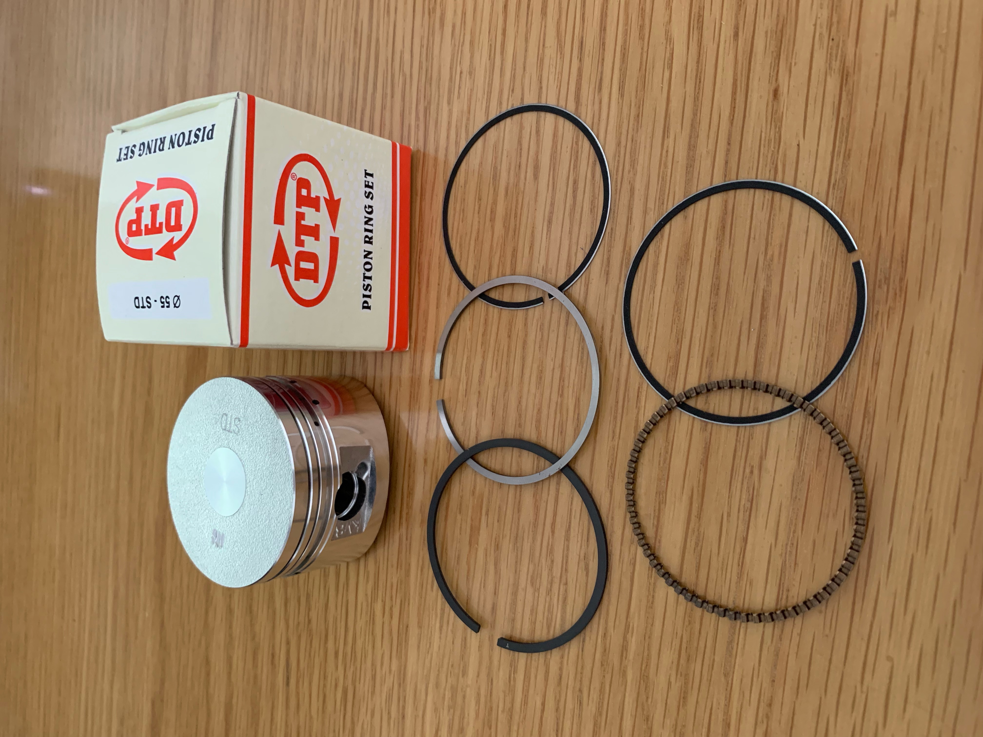 Piston bạc dành cho xe độ 55 li ắc 13