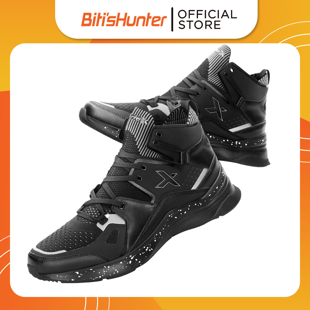 Giày Thể Thao Nam Biti’s Hunter X Z MIDNIGHT BLACK MID DSMH06301DEN