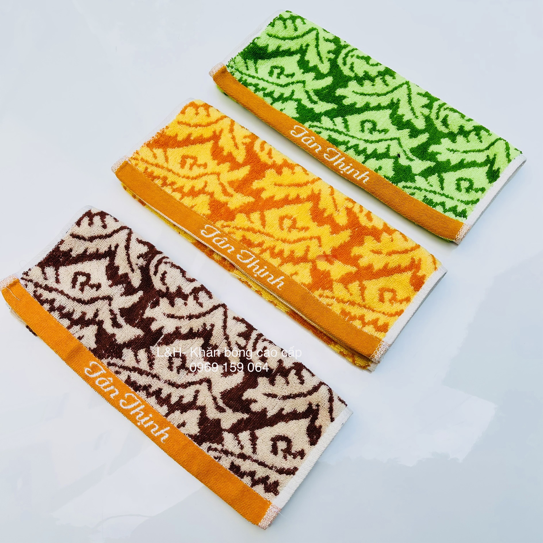 Khăn mặt cao cấp Lá Me, kt 30x50cm