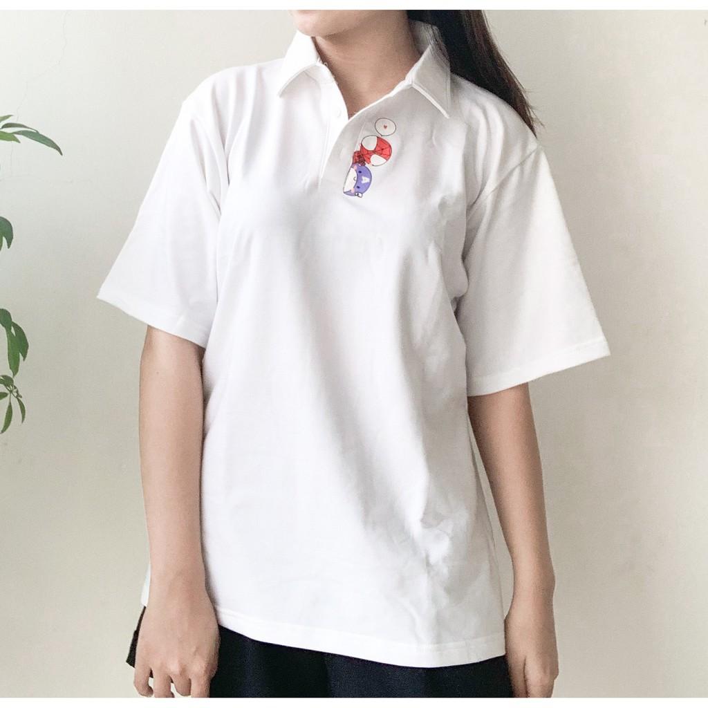 Áo thun áo phông tay lỡ cổ bẻ Polo Unisex 2 màu THE 1992