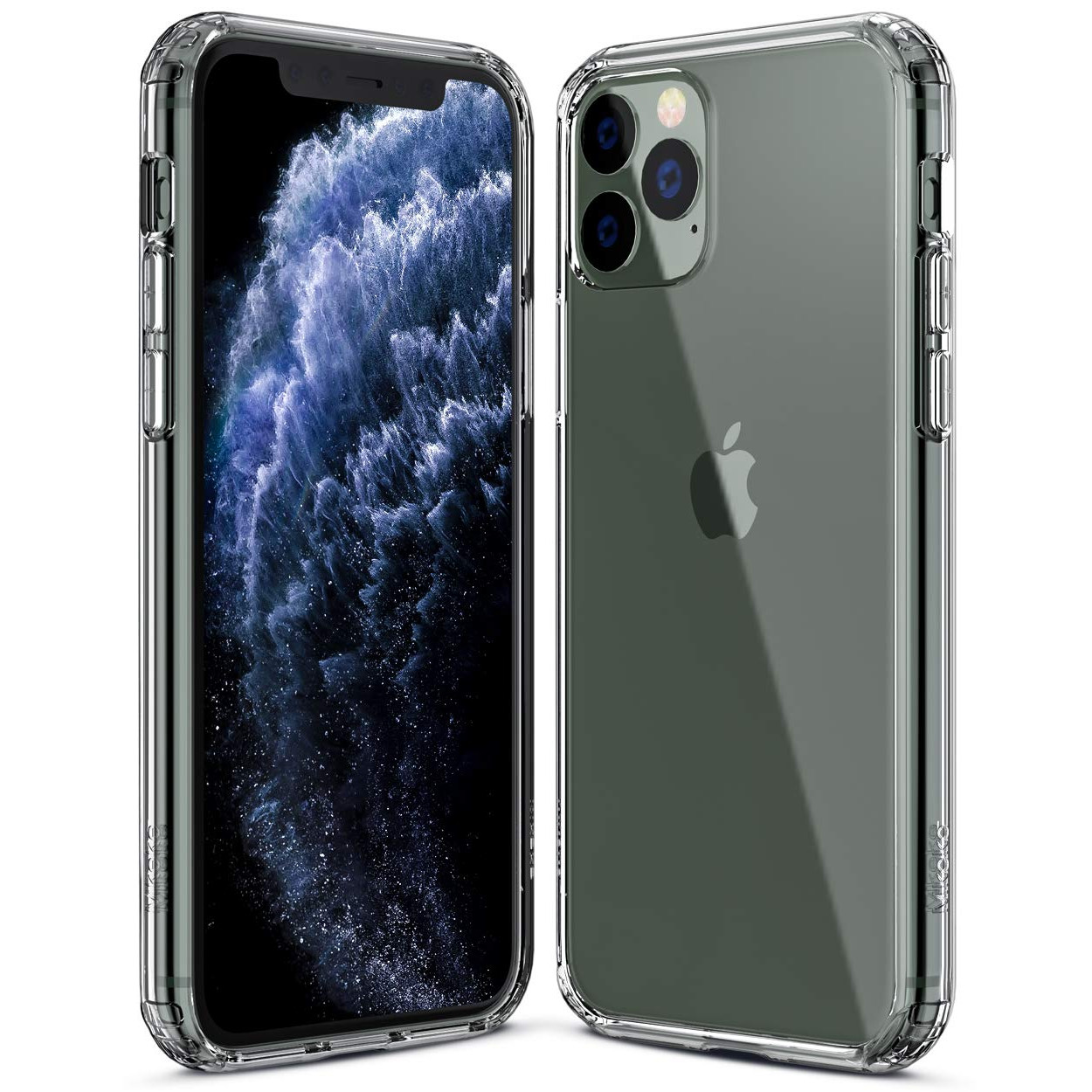 Ốp Lưng Kính Cường Lực Trong Suốt Hoàn Toàn. Lưng Kính Không Ố Vàng, Viền Máy Dẻo Cho Iphone 11/ 11 Pro/ 11 Pro Max