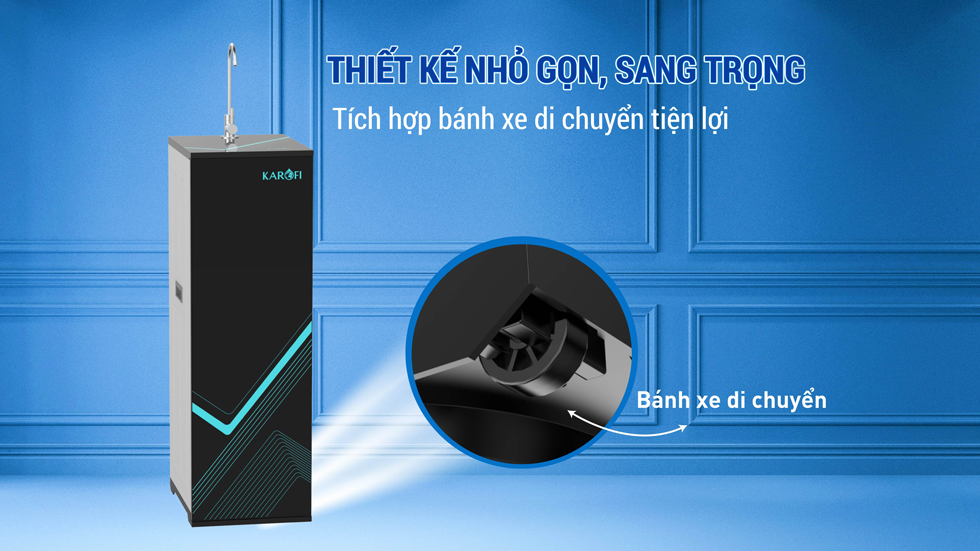 Máy lọc nước RO Mỹ 11 lõi Karofi KAQ-L06 Aiotec RO - Giao trước lắp sau miễn phí toàn quốc - Bảo hành 36 tháng - Hàng chính hãng