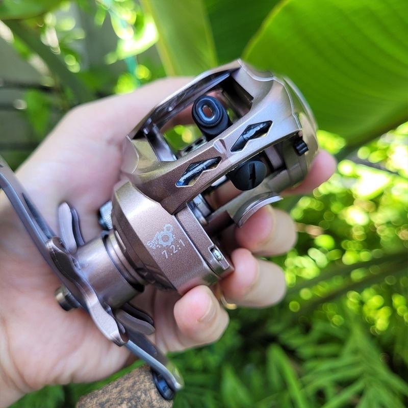 Máy câu lure máy ngang câu cá Hidden Fog có tiếng Drag Click siêu phê