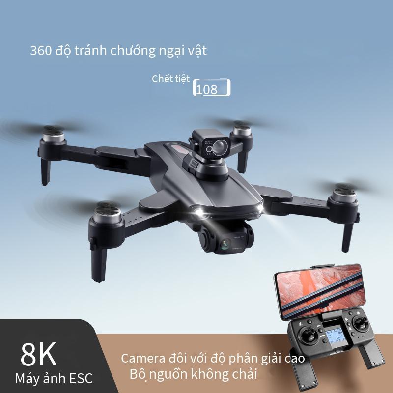 Giao hàng nhanh RG108 UAV 360° Tránh chướng ngại vật HD Camera kép Chụp ảnh trên không GPS không chổi than Công suất thấp trở lại Quadcopter