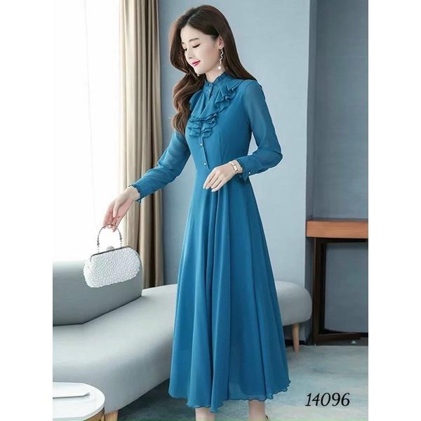 Đầm tiểu thư phong cách cổ điển (Free/big size XL, 2XL)