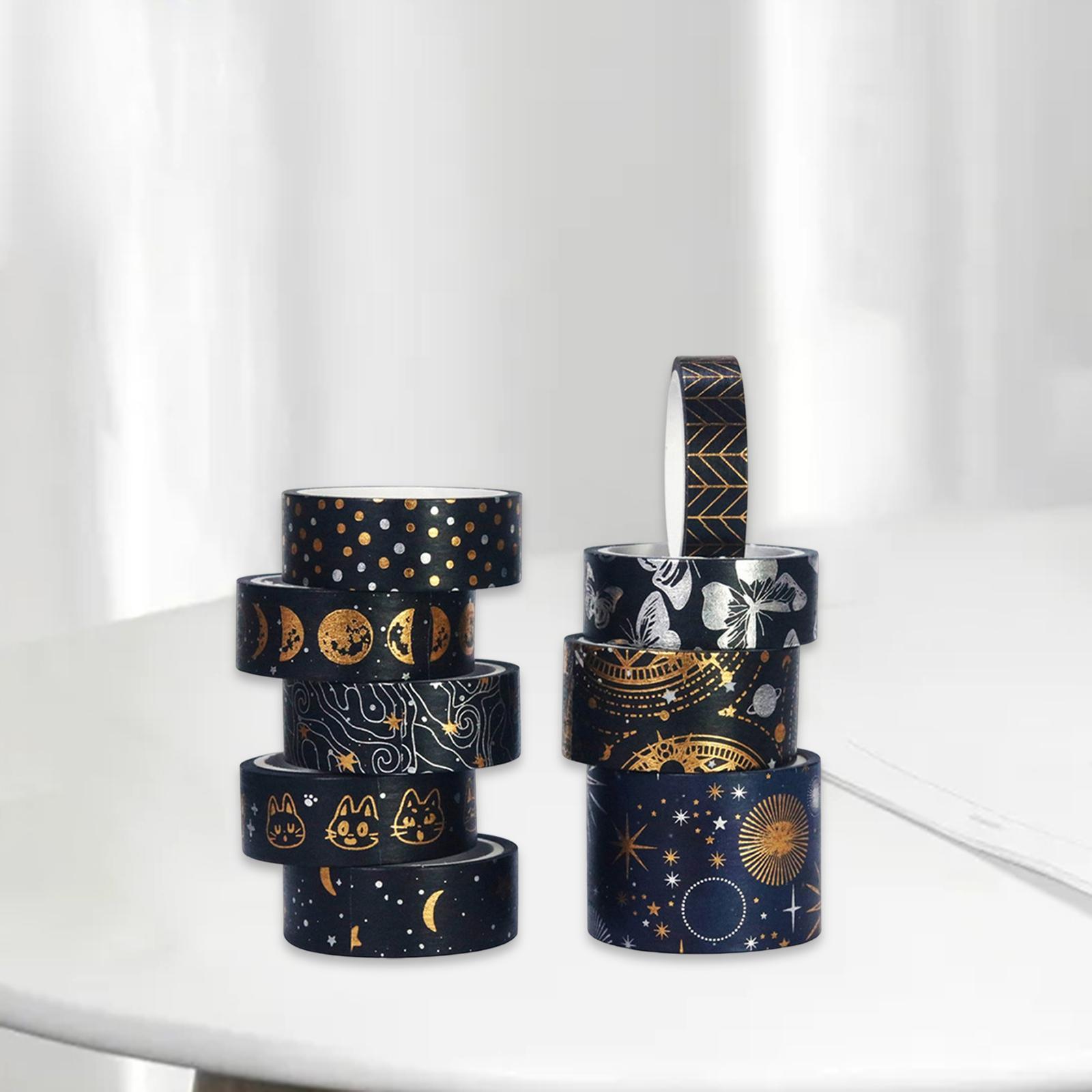 9x Astrolabe Washi Tape Set Decorative Masking Tape Sticker Stationery for Photo, Card Making, Gift Wrapping, DIY Craft, Party Supplies