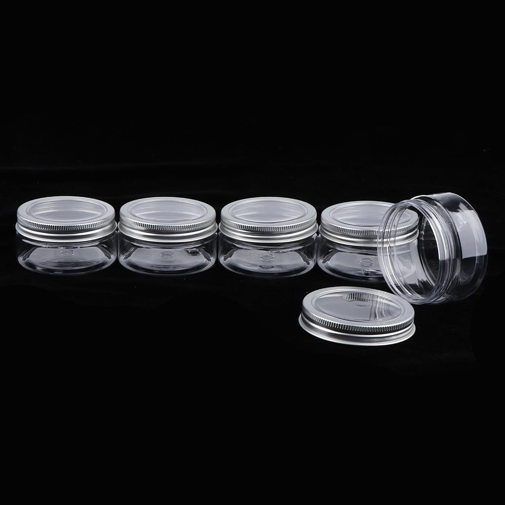 10x Cosmetic Jar Storage Refillable Container Face Cream Mask Pot Makeup Tin