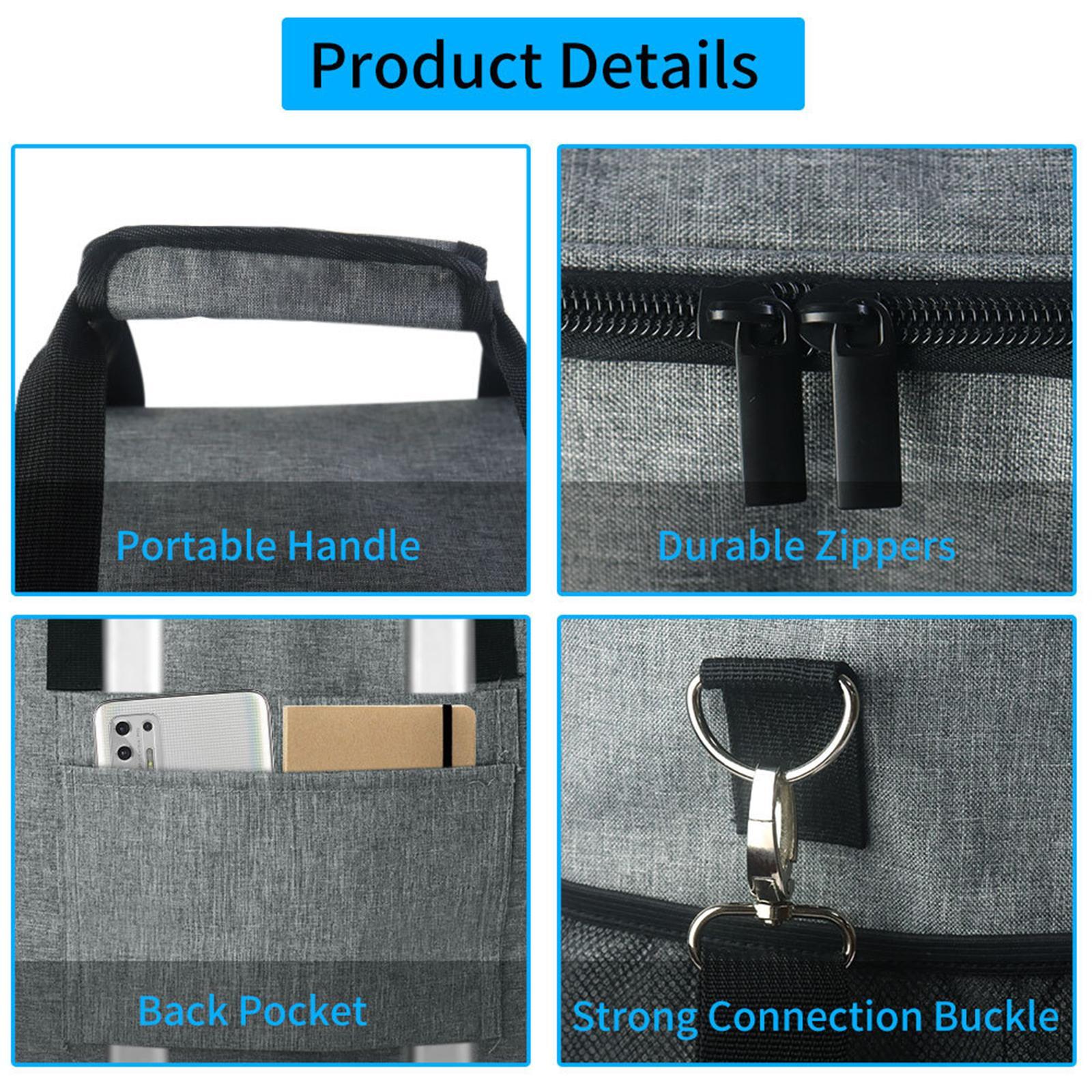 Game Consoles Carrying Case, Shockproof Travel Bag Protector, Protective Travel Storage Bag for Accessories Controllers Headset
