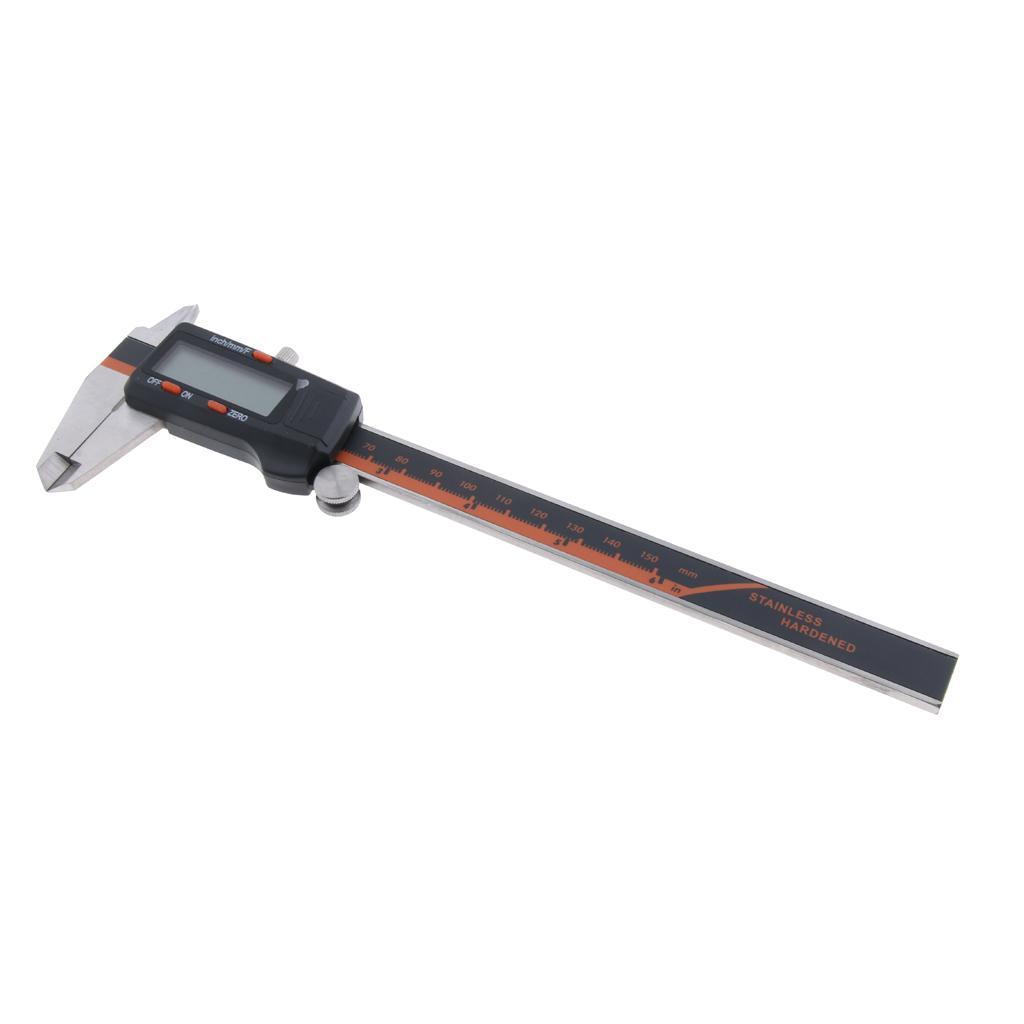 Stainless Steel Digital Caliper Electronic Vernier Gauge Ruler Meter - 150mm - 4-Way Measuring