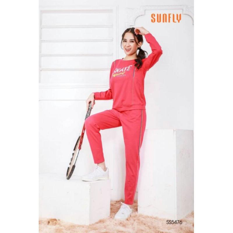 Bộ đồ mặc nhà thể thao cotton SUNFLY mã SS5476