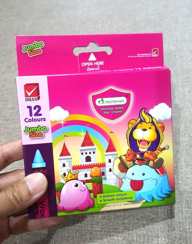 Bút Sáp MSTA 12 màu JUMBO