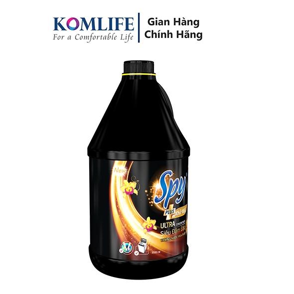 Can nước giặt xả SPY ULTRA CLEAN PLUS 4,6L màu VÀNG 2 trong 1 Sạch sâu Thơm lâu Diệt khuẩn