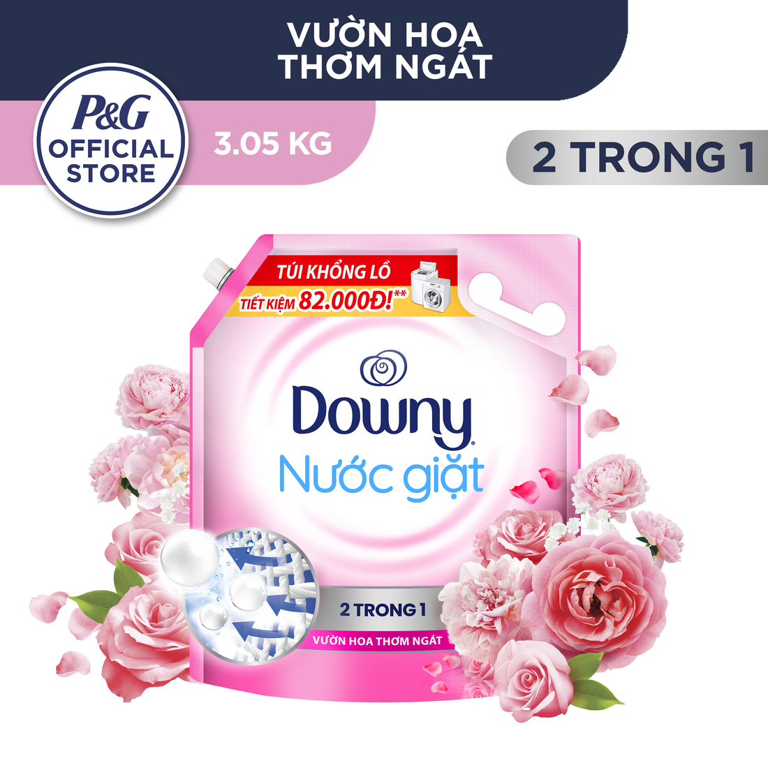 Nước Giặt DOWNY 2 trong 1 Túi 3.05kg