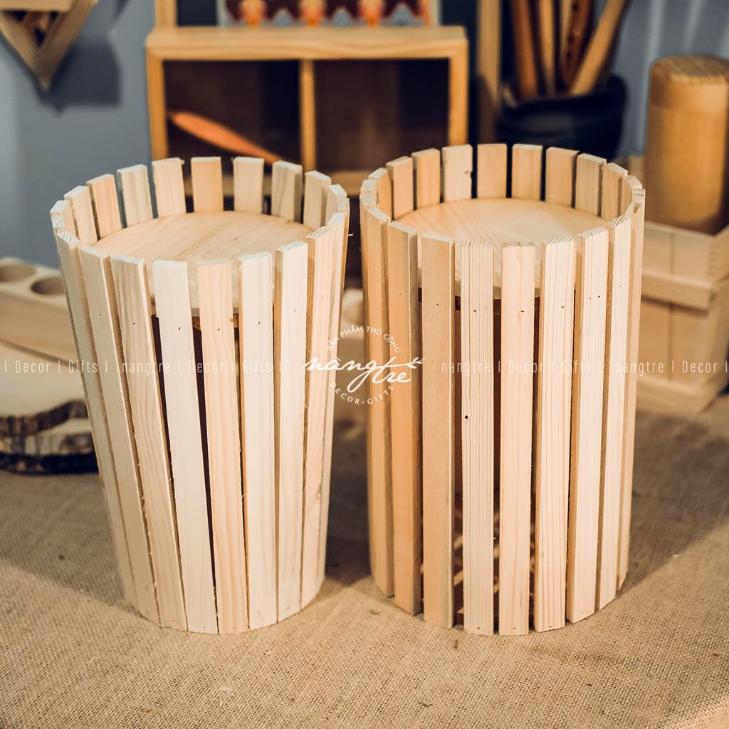 Bình gỗ pallet/đôn gỗ pallet -
