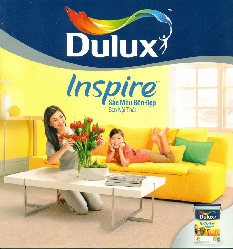 Sơn Nội Thất Dulux Inspire Sắc Màu Bền Đẹp 39ab Bóng Mờ Giúp Tô Điểm Và Gìn Giữ Vẻ Đẹp Cho Ngôi Nhà Bạn (MÀU TRẮNG)