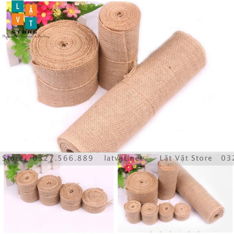 Ruy băng sợi đay trơn nhiều kích thước,DIY trang trí, handmade, tiệc cưới, Giáng sinh làm từ sợi đay, ribbon Decor.