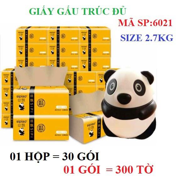 THÙNG 30 GÓI GIẤY ĂN GẤU TRÚC SIPIAO HỘP BÌA ĐỎ-GIÁ RẺ