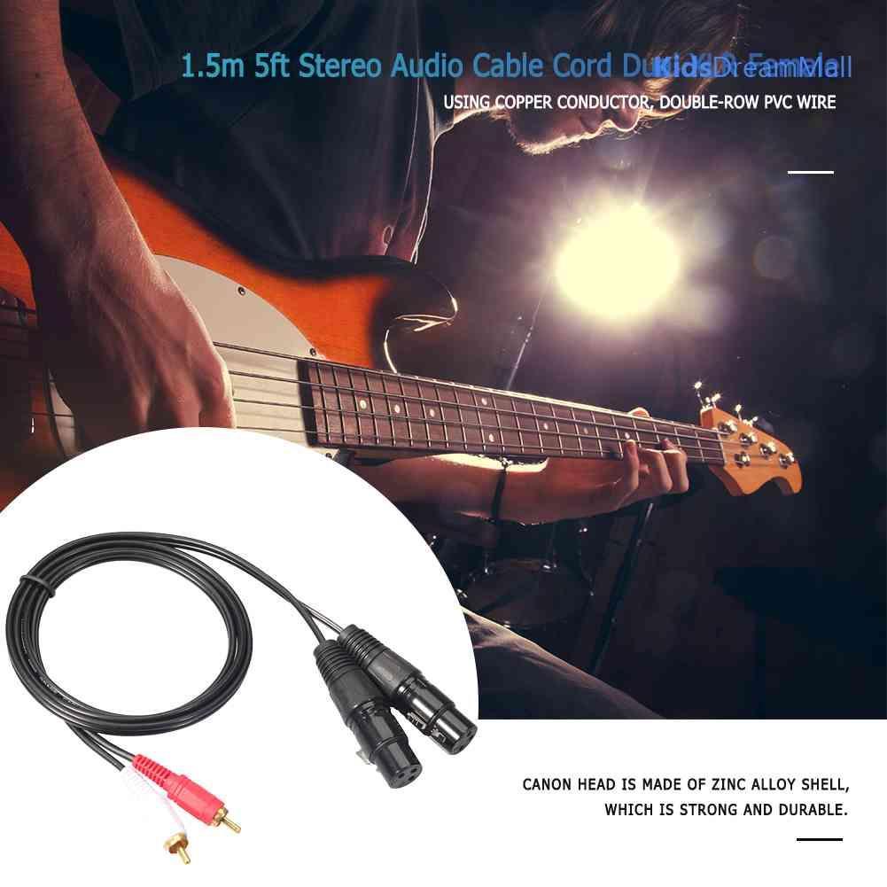 Dây Cáp Âm Thanh RCA Kép Dài 1.5m 5ft