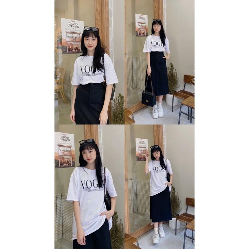 Chân váy thô dài chun lưng