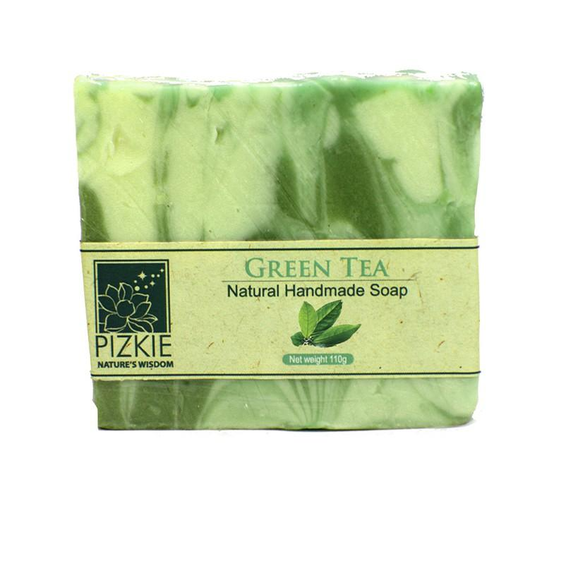 Xà Phòng Thiên Nhiên GREEN TEA SOAP PIZKIE 110gr