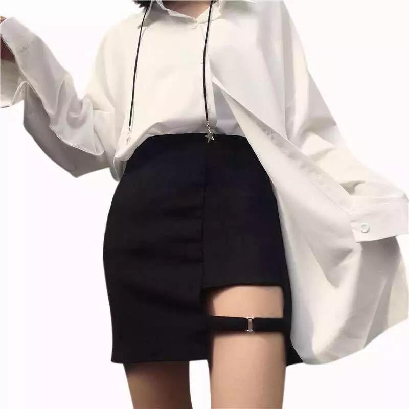 Chân Váy Choker Khoen Đùi Xì Teen
