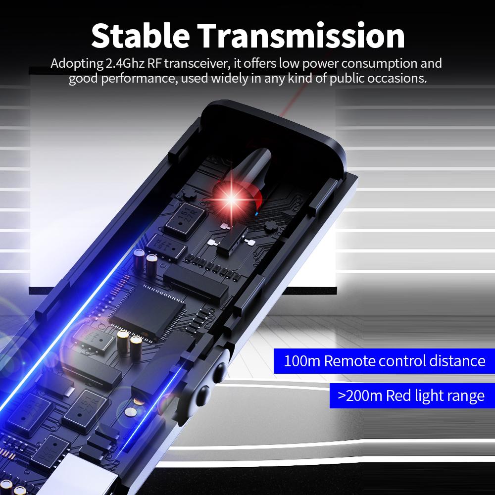 Điều khiển từ xa Không dây PPT Clicker Rộng Đa phương tiện Trình chiếu từ xa
