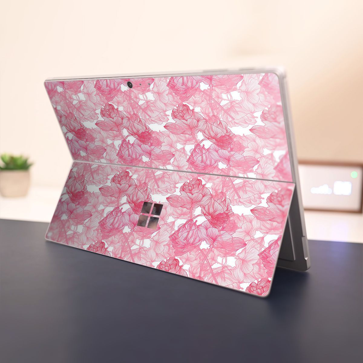 Skin dán hình hoa hồng - stic250 cho Surface Go, Pro 2, Pro 3, Pro 4, Pro 5, Pro 6, Pro 7, Pro X