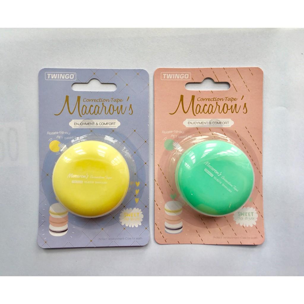 Set 2 Xóa kéo hình bánh macaron nhiều màu dễ thương B318