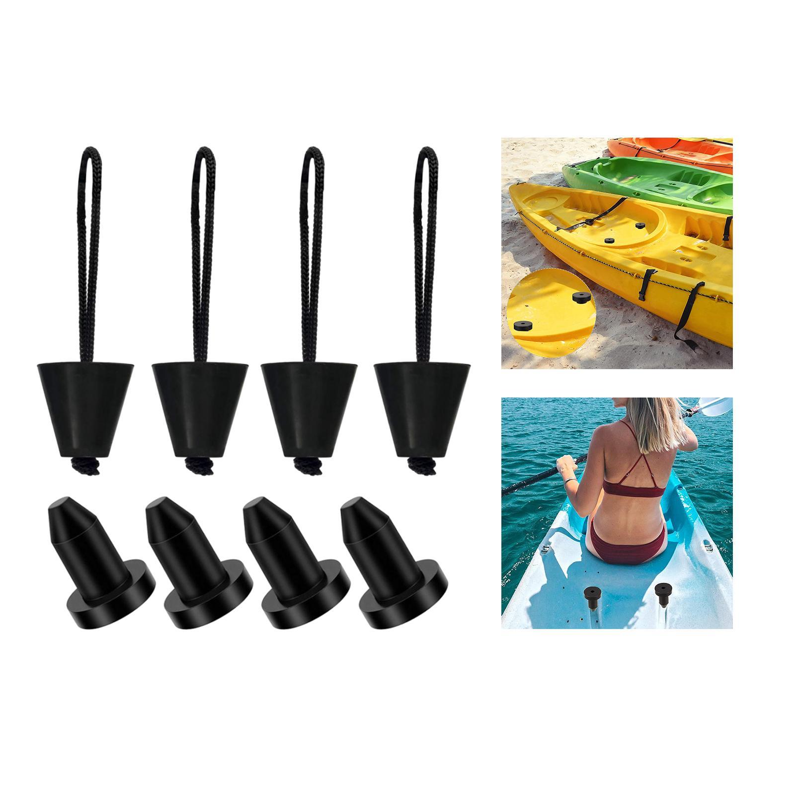 8x Kayak Scupper Plug Kayak Drain Plug Accessories Supplies Silicone Drain Holes Stopper Bung for Raft Fishing Boat Canoe
