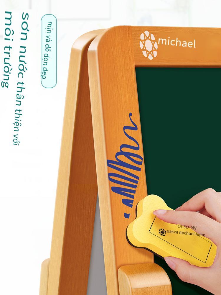 Phong cách mới nhất dành cho trẻ em bảng đen nhỏ hộ gia đình loại bảng vẽ không bụi dành cho trẻ em bảng vẽ graffiti bé có thể xóa được giá vẽ bảng viết từ tính