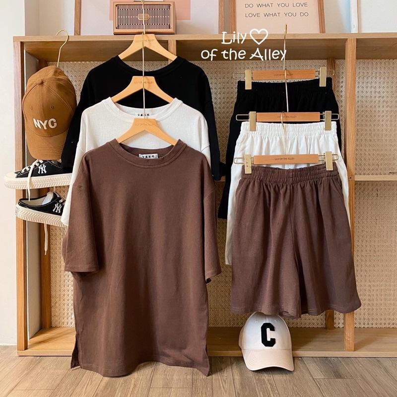 Set áo phông quần short trơn