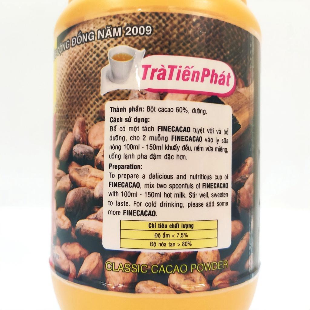 Bột Fine Cacao 400G TIẾN PHÁT Bổ Dưỡng Nguyên Chất 100% Tốt Cho Sức Khỏe Vị Thơm Ngon