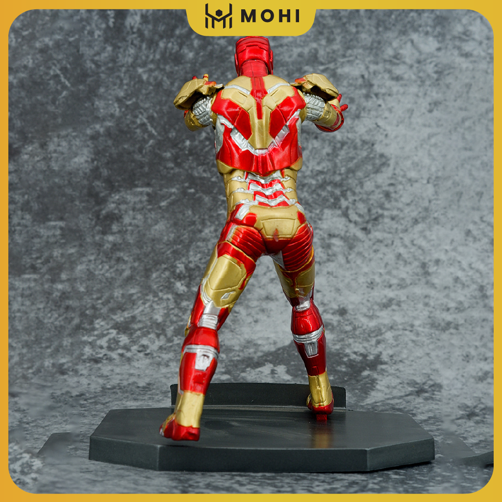 [CÓ BOX] - Mô Hình Marvel Ironman MK42 siêu chất, cao 19cm - Figure Ironman - Hộp đẹp