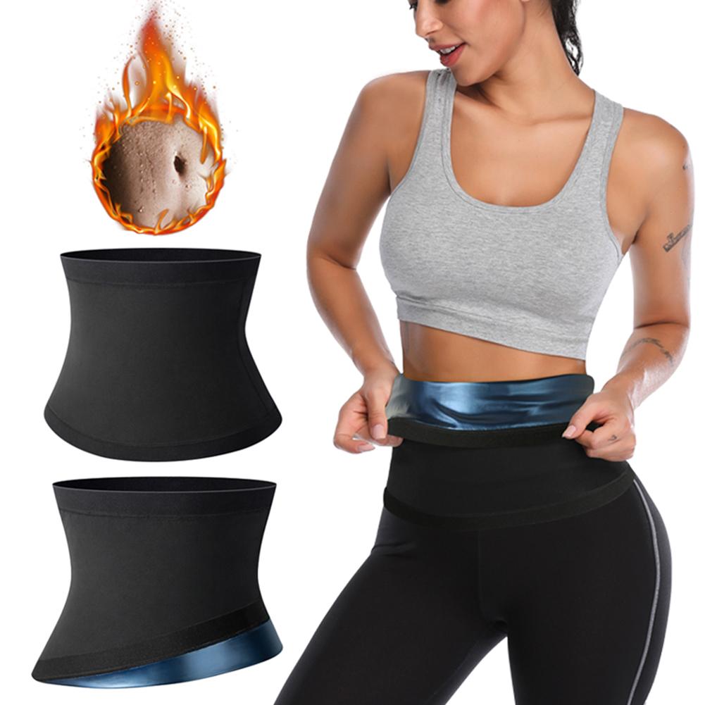 Huấn luyện viên kéo dài thắt lưng cho người đàn ông tập thể dục thể dục cincher kiểm soát bụng corset mồ hôi béo bỏng nữ cơ thể giảm cân Color: PU blue Size: L or XL