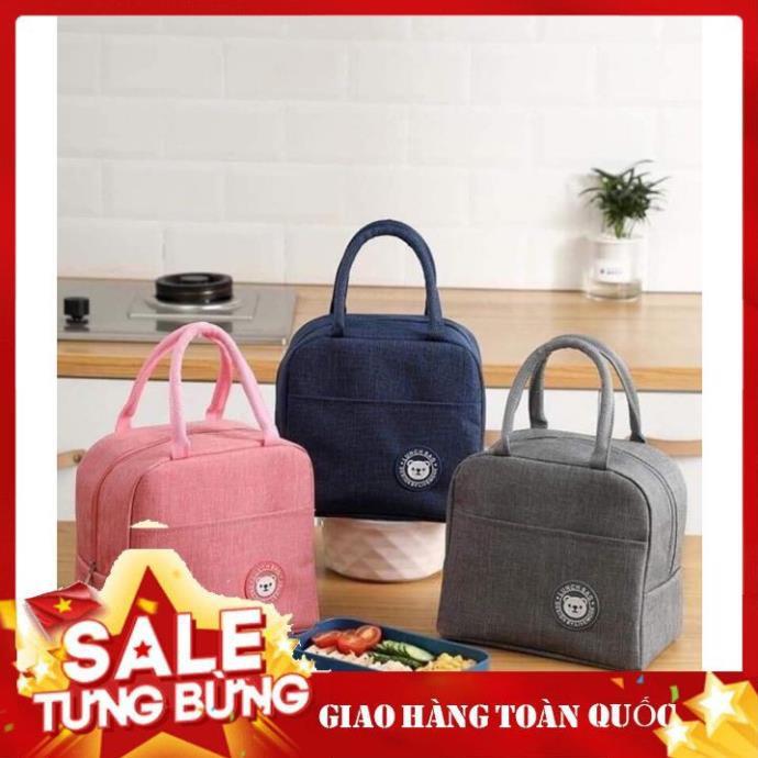 Túi Giữ Nhiệt Hình Gấu Có Khóa Kéo Chắc Chắn Tiện Lợi