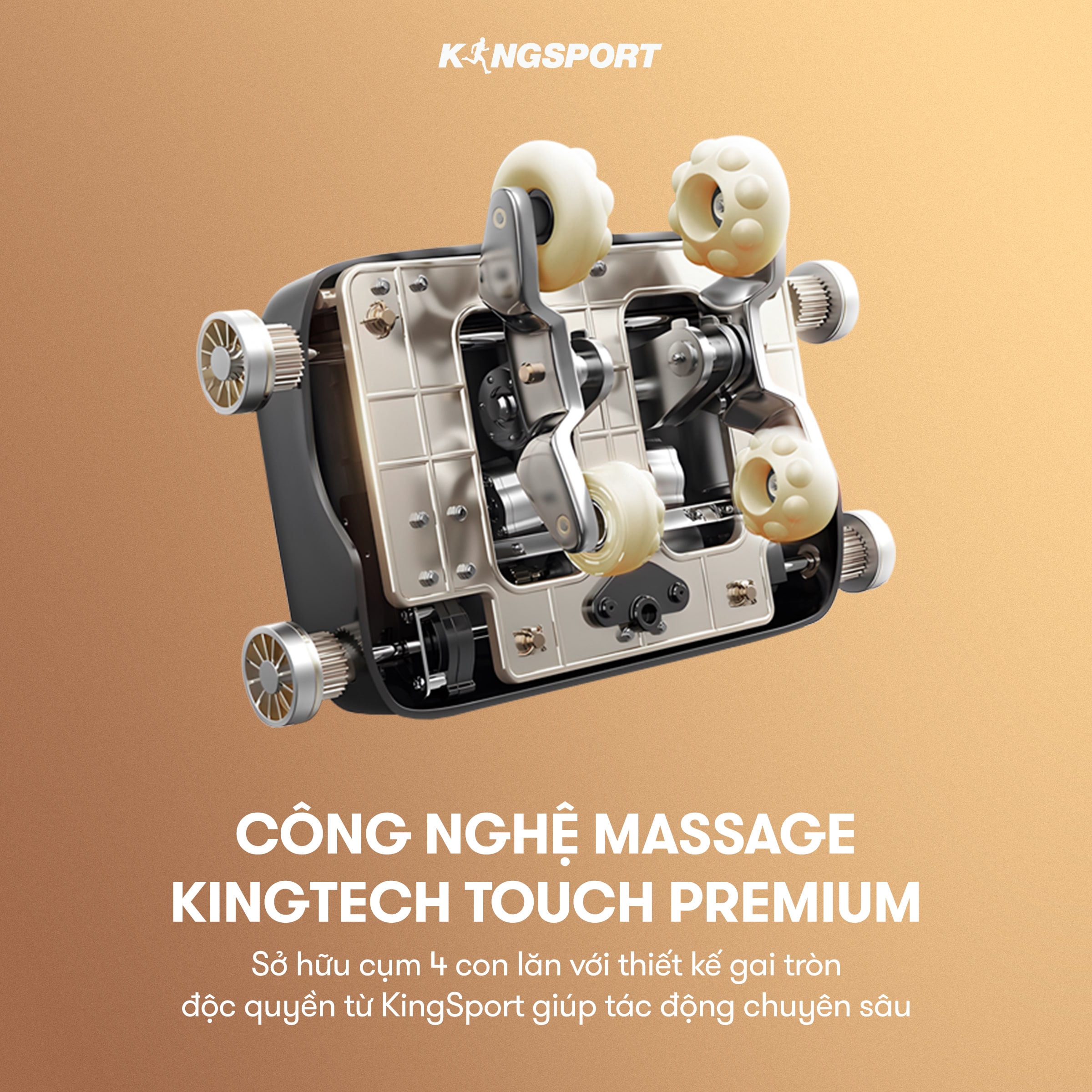 CHỈ GIAO MIỀN BẮC I Ghế massage KINGSPORT G96 cao cấp, công nghệ massage 3D Ultra với 24 bài tập, đo chân tự động, điều khiển bằng tablet cảm ứng