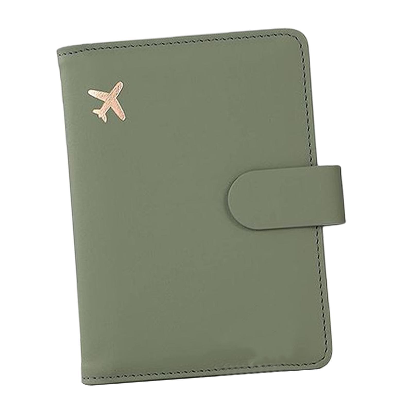 Cover ID Card Holder Document Pouch Card Holder for Green